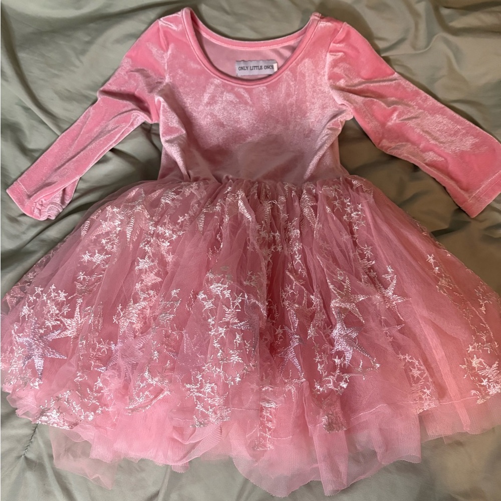 Pink Starry Kids Costume Dress